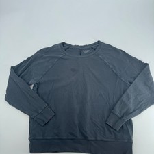 Athleta Gray Long Sleeve Crew Neck Sweatshirt Athleisure Womens