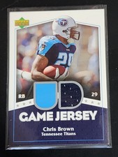 2007 Upper Deck - Ud Game Jersey Chris Brown #UDGJ-CJ Titans