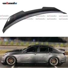 For 2007-2015 G35 G37 Q40 Sedan PSM Carbon Fiber High Kick Trunk Spoiler Wing