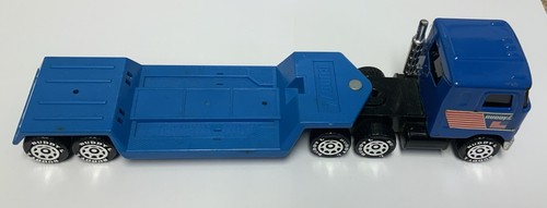 Buddy L 1980 Blue Mack Truck Car Hauler And Red Thunderbird Metal Toy Vehicles - Picture 8 of 12