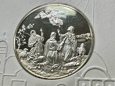 1976 .925 Sterling SILVER Postmasters of America #13 NATIVITY OGP 1st Day Issue