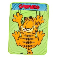 Garfield Hanging On 45" x 60" Fleece Throw, Soft and Cozy Garfield Hanging on