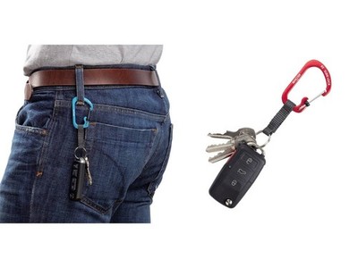 Niteize SLIDELOCK SCHLÜSSELANHÄNGER 3 ALUMINIUM rot CSLAW3-10-R6