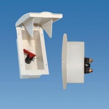 Powerpart White TND External Motor Mover Battery Isolator Switch Box Motorhome