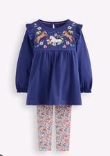 Mini Boden EMBROIDERED Horse Tunic & Leggings...