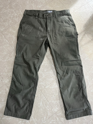 Carhartt Work Wear Pants 36x30 Green Relaxed Fit