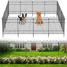 Garden Fence Animal Barrier, 10 Panels No Dig Dog Fence Outdoor