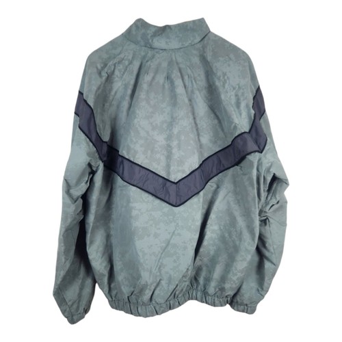 Skilcraft US Army PFU Jacket XL Reg Grey Camo Reflective Windbreaker Jacket Vtg - Picture 7 of 8