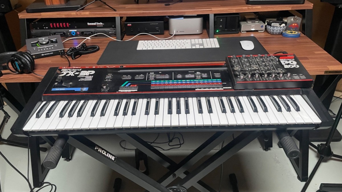【希少】　Roland JX-3P PG200 シンセサイザー　プログラマー Roland JX-3P Vintage Synthesizer WITH PG200 Programmer, Hard Case