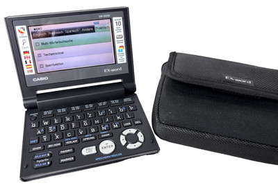   Casio EX-word EW-G570C Elektronisches Wörterbuch 10 Wörterbücher inkl. Tasche