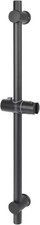 Shower Slide Bar with Height/Angle Adjustable Matte Black Screw Mounted