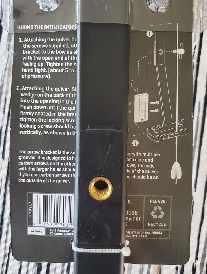 Aljaba Allen Intimidator Bow 7031A tiene capacidad para 4 flechas de carbono aluminio o fibra de vidrio Foto 4 de 4