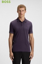 HUGO BOSS PAUL PRO CONTRAST LOGO POLO SHIRT SLIM FIT 50506203