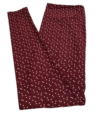 LuLaRoe Leggings TC Tall Curvy Valentine BLACK Hearts Love Holiday Fun Geometric