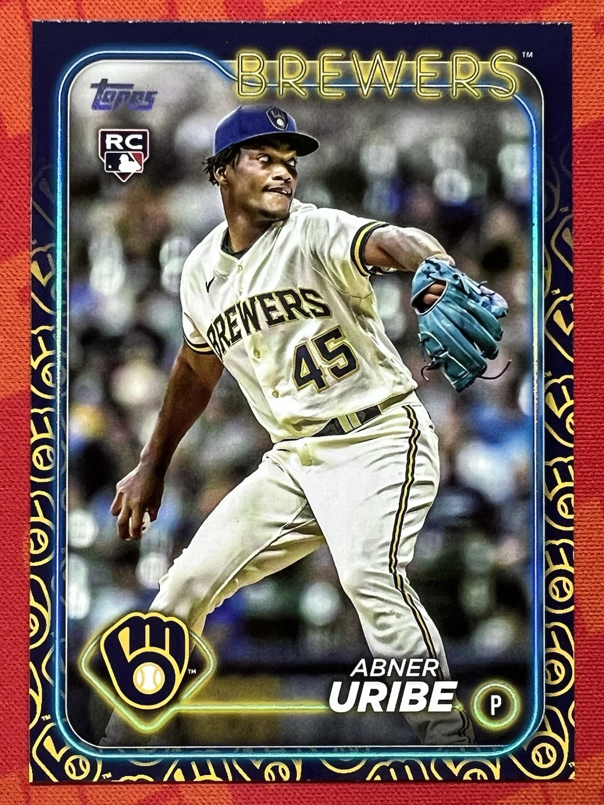 2024 Topps Series 1 - Abner Uribe #310 Team Color Border (RC)