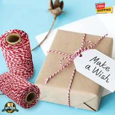 100m/80m Cotton Baker Twine Rope 2 Colors DIY Gift Wrap Craft Packaging String