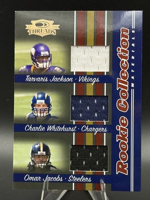 Jackson/Whitehurst/Jacobs QB'S 2006 Donruss Rookie Collection Triple Patch #/500