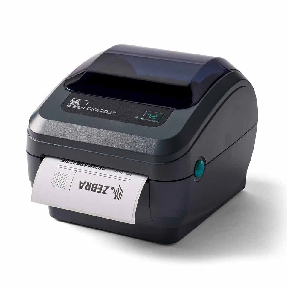 Zebra GK420 Direct Thermal Desktop Printer Print Width of 4 in USB Serial - Image 2 of 4