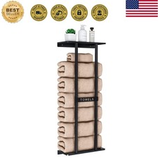Towel Racks for Bathroom, Bathroom Towel Storage Wall Mounted 30 inch with Sh...