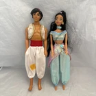 Vintage Disney Aladdin Prince and Princess Jasmine Barbie Mattel +outfits