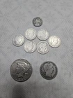 Peace Silver Dollar Silver Coins Lot 90% Total / Bonus War Nickel