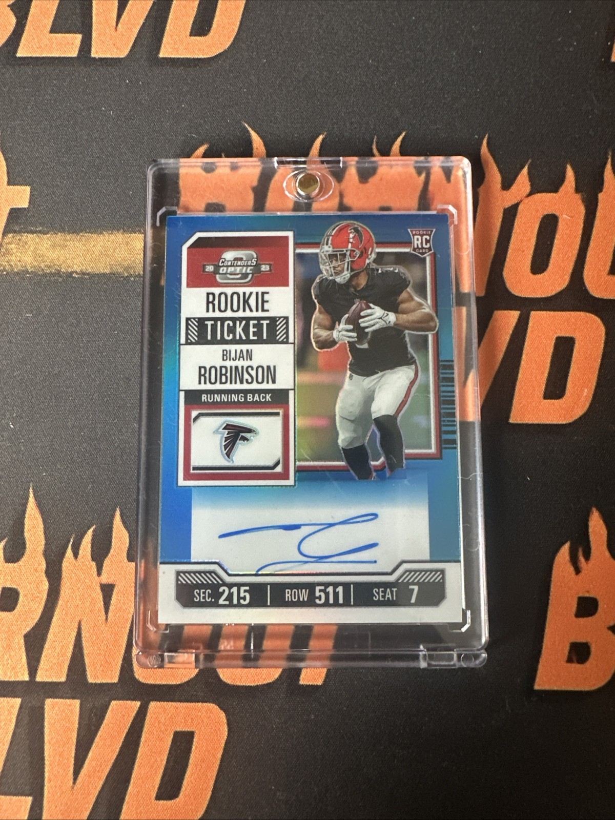 2023 Panini Contenders Optic - Rookie Ticket RPS Auto Bijan Robinson 27/99