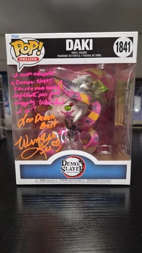 1841 Daki Demon Slayer #1 Autographed Funko Pop  Signed By Wendee Lee