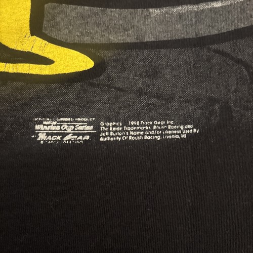 Vintage 1998 Jeff Burton NASCAR Tame The Beast Graphic T-Shirt Size XXL Track Master - Bild 4 von 8