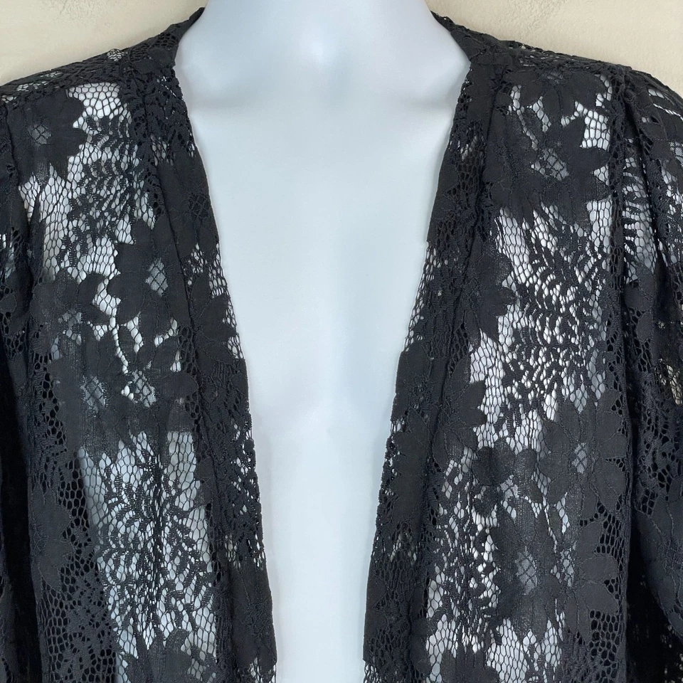 Chaqueta de fiesta Maurices para mujer Whimsigoth de encaje de hadas nueva con etiquetas talla XXL negra para salir Foto 2 de 4