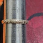 sterling Silver vintage-style floral engraved wedding band size 7.75