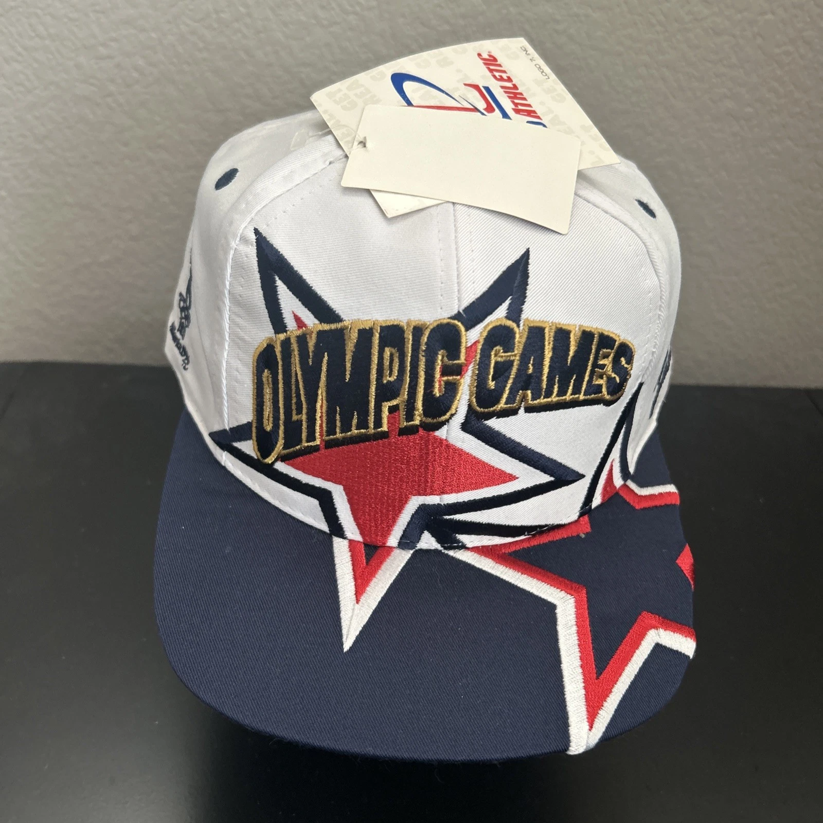 VTG Logo Athletic 1996 Atlanta Olympics Team USA SnapBack Adult Hat NWT Twill - product detail image 1