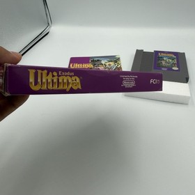 Ultima Exodus Nintendo NES CIB Box Manual FCI RPG Fantasy Game Complete