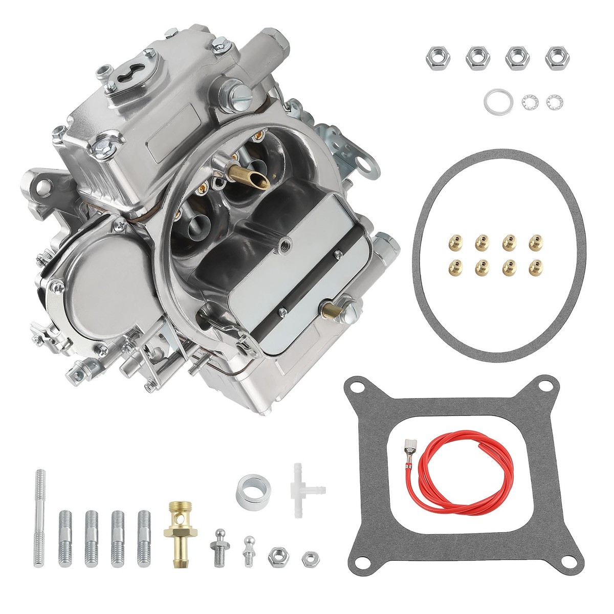 ゴルギオージャー 4 Barrel Aluminum Alloy Carburetor 600 CFM Manual Choke For Holley