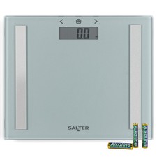 Salter Digital Scale Body Analyser Bathroom Weight BMI Body Fat & Water Compact