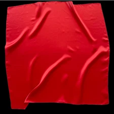 100% Silk 26" large Square Scarf Women Wrap neckerchief solid pure red  WY3-13