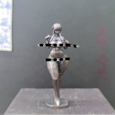 Black Solid Copper Cheongsam Hand-me-down Secondary Beauty Model Ornaments