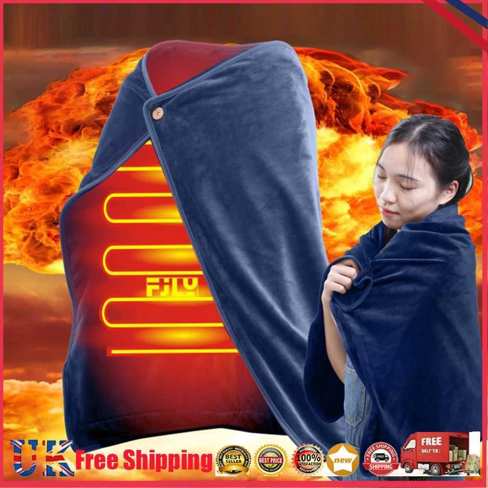 Electric Blanket Pain Relief Massage Heating Blanket for Shoulder (Navy  Blue) *Z | eBay