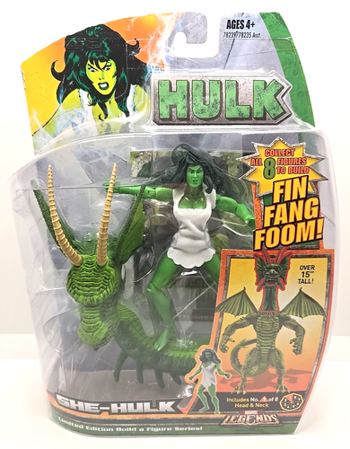 Marvel Legends SHE HULK Action Figure Fin Fang Foom BAF Hasbro 2007