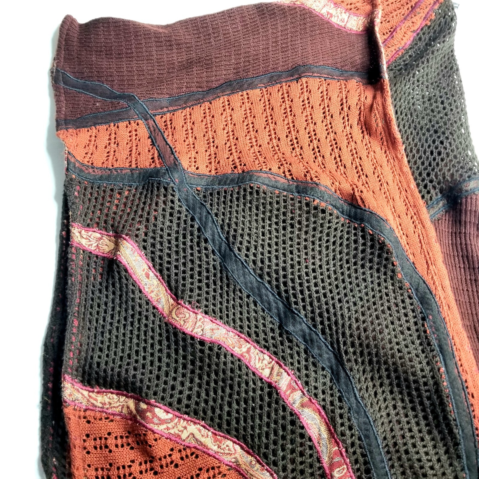 Chico's One Size Patchwork Wool Blend Bohemian Sh… - image 10