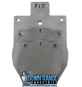 USA! Steel A36 22cal Target Gong 8/" x 3//16/" Double Hole Plate IDPA 2 Pieces
