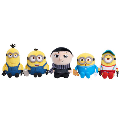 Illumination's Minions and Gru Small Plushes, 5-piece Collector