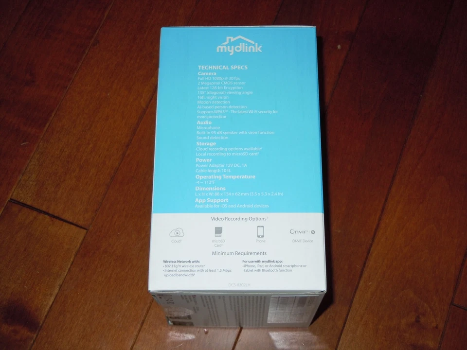 Cámara exterior Full HD serie D-link Pro Wi-Fi 2K 141-FOV 5M IR Vis DCS-8302LH Foto 4 de 4