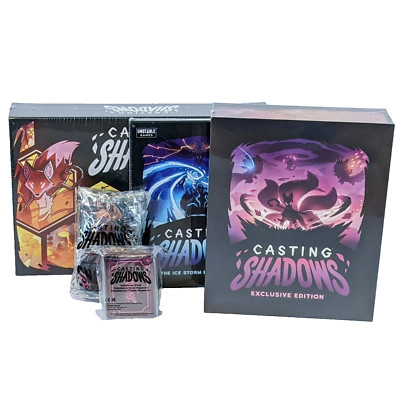 Casting Shadows Deluxe Bundle   Kickstarter Exlusiv - Playmats Sleeves Standees
