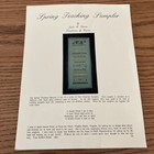Spring Teaching Sampler Cross Stitch Pattern  Traditions By Carter Vintage 1996 — photo 1