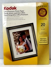 Kodak Ultra-Premium Photo Paper 4" x 6" Camera Pictures 17 Sheets