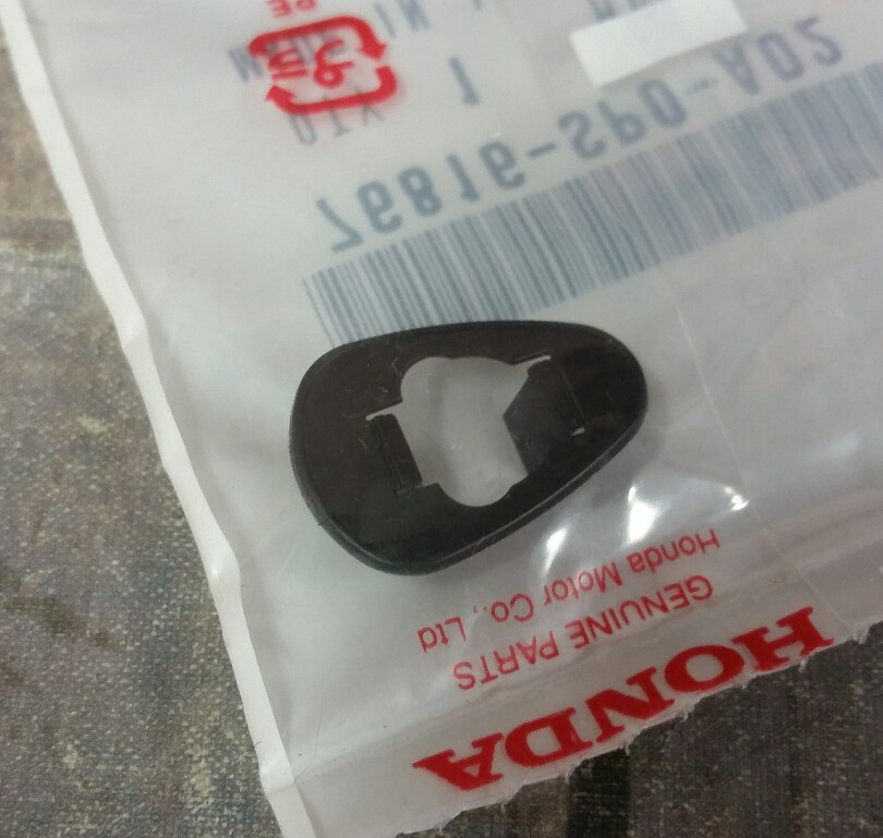 Honda Windshield Washer Nozzle Base Gasket/Seal Set (2 Pieces) - Part # 76816-SPO-A02 2 thumbnail image