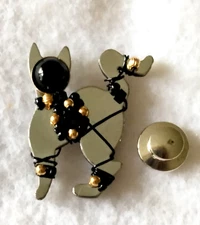 Vintage Liz Tech Cat Lapel Pin / Pendant (54 - 932)