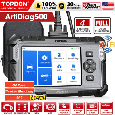 Automotive Tools    TOPDON AD500 Automotive OBD2 Scanner Diagnostic Service Tool