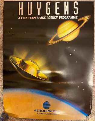 Space Poster- Huygens -The 1st ESA Mission to the outer solar system