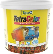 Color Flake Boosting Fish Food Nutritionally Balanced Diet Tropical Fish 2.2 Lbs